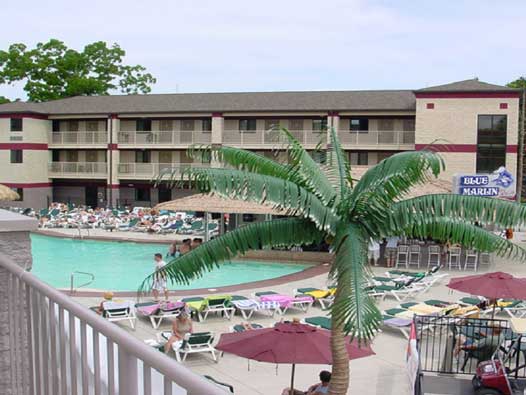 Poolside View of The Put-in-Bay Resort.